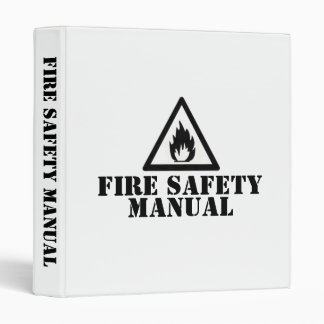 White Fire Safety Manual 3 Ring Binder