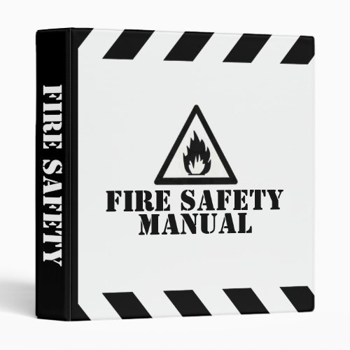 White Fire Safety Manual 3 Ring Binder