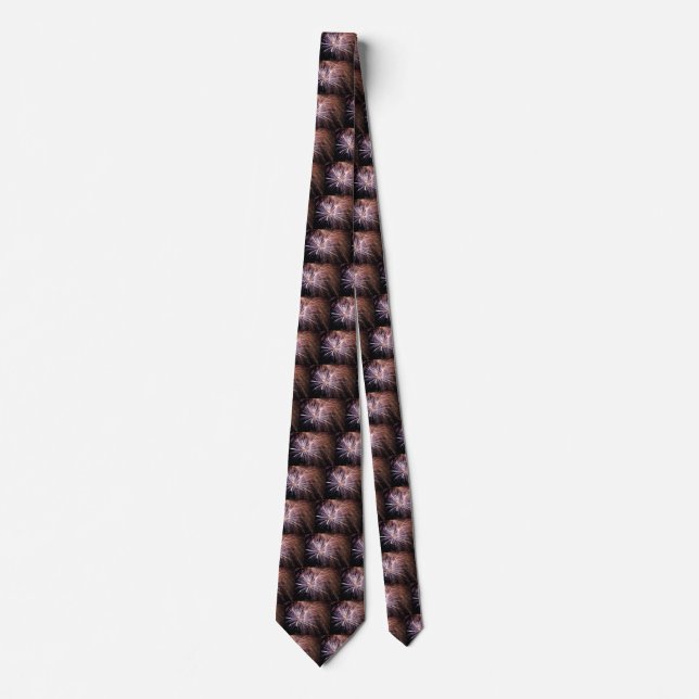 White Fireworks Tie (Front)
