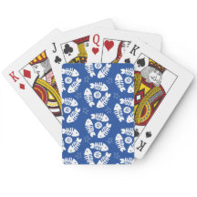 White Fish Bones & Sand Dollars Blue