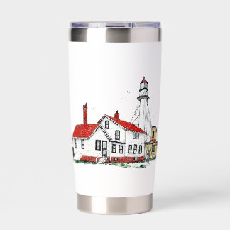 WHITE FISH POINT LIGHTHOUSE TUMBLER