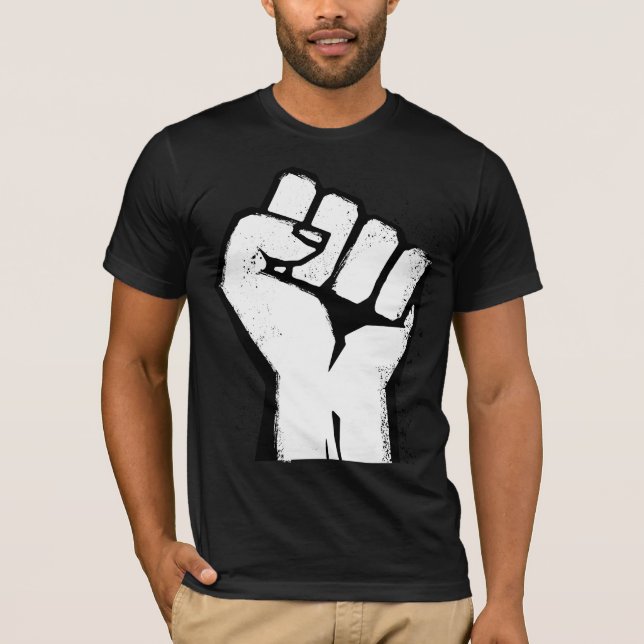 White Fist Resistance T-Shirt (Front)