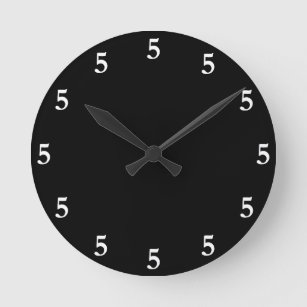 Black And White Wall Clocks | Zazzle