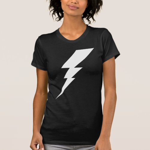 White Flash Lightning Bolt T_Shirt