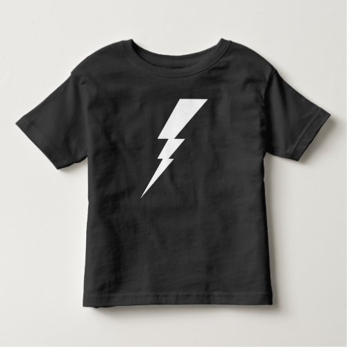 White Flash Lightning Bolt Toddler T_shirt