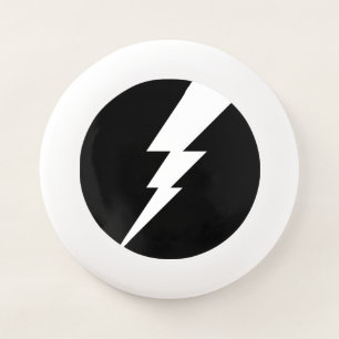 White Flash Lightning Bolt Wham-O Frisbee