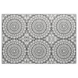 White Flashy Diamonds Print Geometric Pattern Fabric