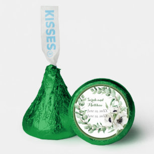 White Floral 20th Wedding Anniversary  Hershey®'s Kisses®