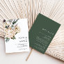 White Floral  All In One Wedding Invitation
