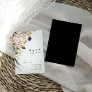 White Floral | Black RSVP Card
