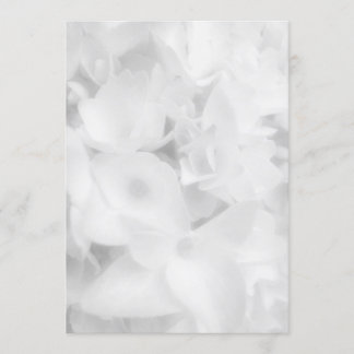 White Floral Blank Fan Program Paper