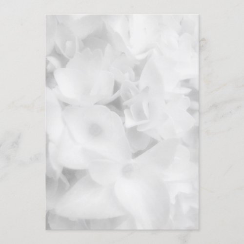 White Floral Blank Fan Program Paper