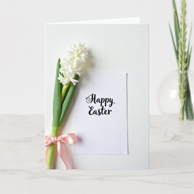 White Floral Celebration Card (Front)