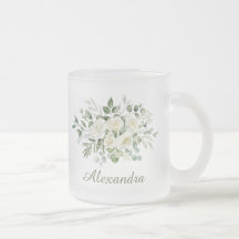 White Floral Custom Bridesmaid Favor 