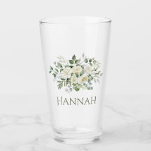 White Floral Custom Bridesmaid Favor 