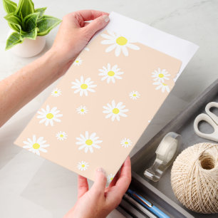 White Floral Daisies Envelope Mailers