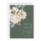 White Floral | Dark Green All In One Wedding
