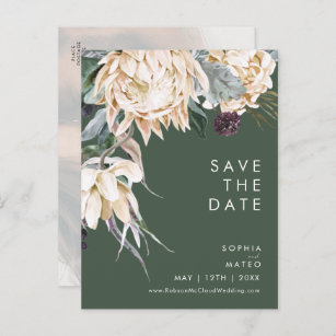 Acrylic Save The Date Cards & Invitation Templates | Zazzle