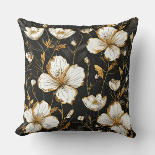 🤍 White Floral Decor For Bedroom And Sofa Gift 🤍 Throw Pillow