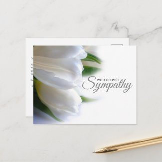 White Floral Deepest Sympathy