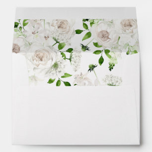 White Floral Envelope 2