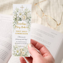 White Floral First Holy Communion Cross & Chalice