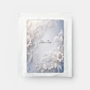 White Floral Flourish Tea Bag Drink Mix