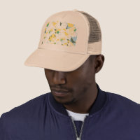 Floral Bucket Hat Sakura - White-Floral