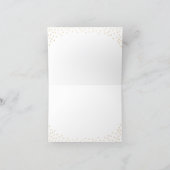 White Floral Gold Confetti nurse thank you note (Inside)