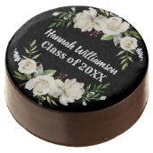White Floral Graduation Edible Party Favors (Angled)