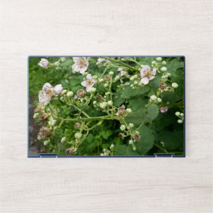 White Floral Laptop Skin