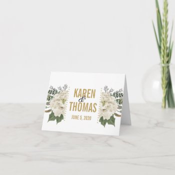 White Floral Note Card by goskell at Zazzle