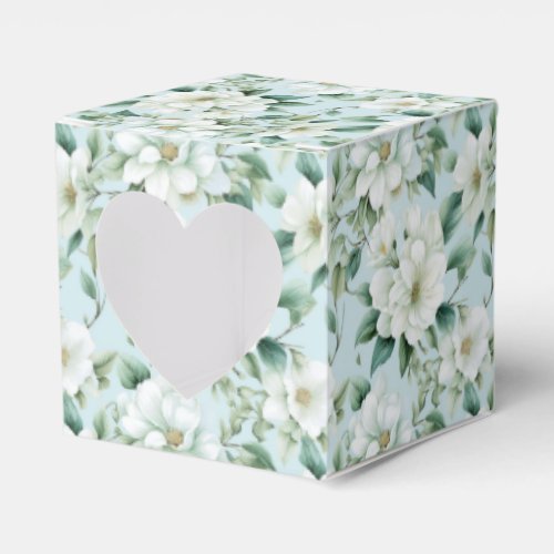 White Floral Party Treat Box