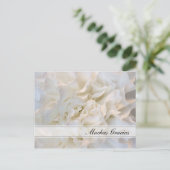 White Floral Spanish Thank You Postcard (Standing Front)