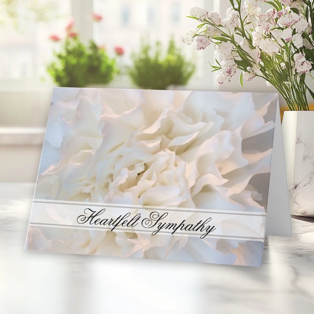 White Floral Sympathy Card (Creator Uploaded)