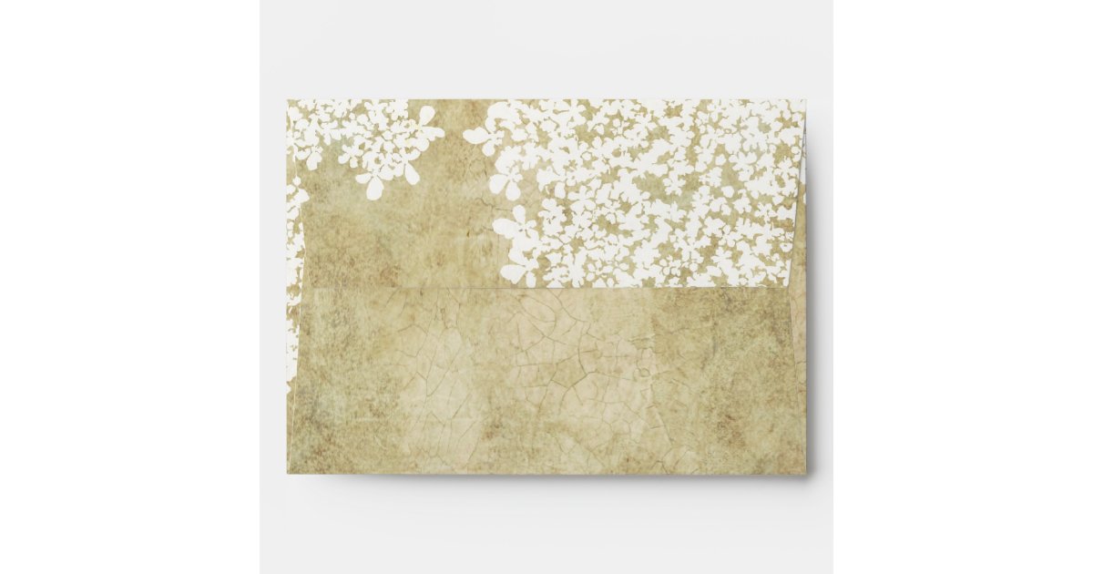 White Floral Vintage Envelope | Zazzle