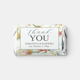 White Floral Wedding Candy Favors