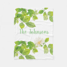 White Flower and Green Leaves Garden