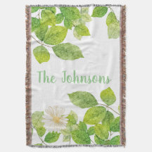 White Flower and Green Leaves Garden