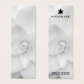White Flower Bookmark (Front & Back)