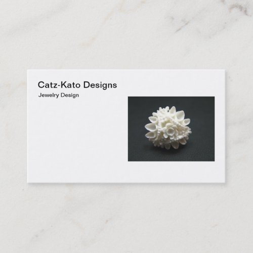 White Flower Business Card