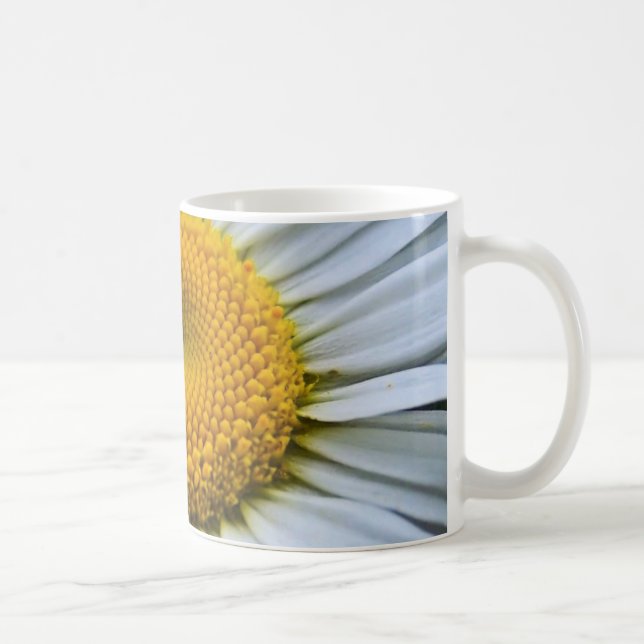 white flower coffee mug (Right)