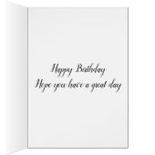 White Flower Happy 35th Birthday Cards (Inside (Right))