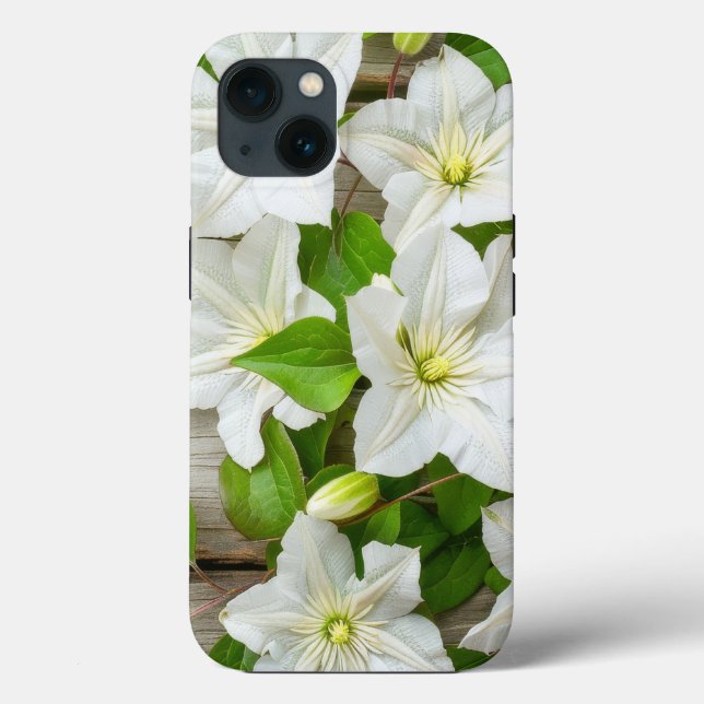 White Flower iPhone Case (Back)