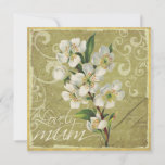 White Flower Mother&#39;s Day Card at Zazzle