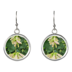 White Flower Nature Earrings