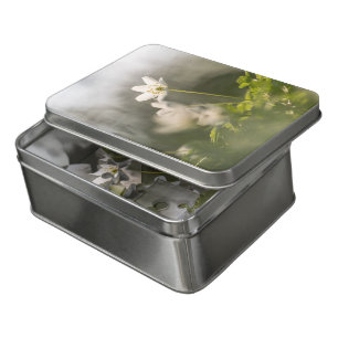 White Flower Nature Photo Jigsaw Puzzle