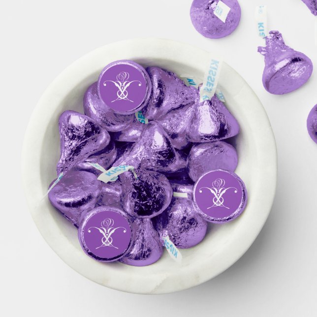 White Flower Pastel Purple Easter Hershey®'s Kisses® (Assorted)