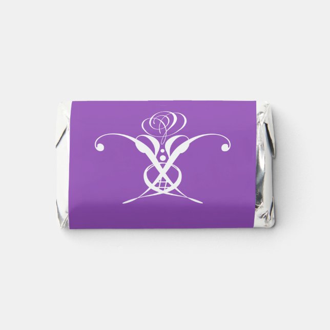 White Flower Pastel Purple Easter Hershey's Miniatures (Front)