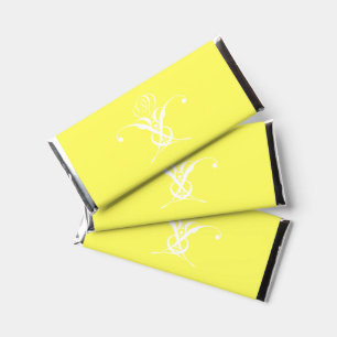 White Flower Pastel Yellow Easter Hershey Bar Favors